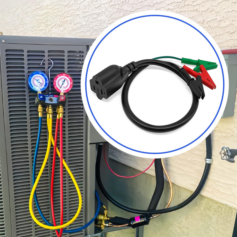 1Pcs HVAC Tools Kit Accessory for Circuit Breaker Finder Vacuum Pump Heavy Adaptor Cord AC Guages Clearance and Equipment Compatible with Yellow Jacket 69411 69522 RT250 RT310 ET300 ET310