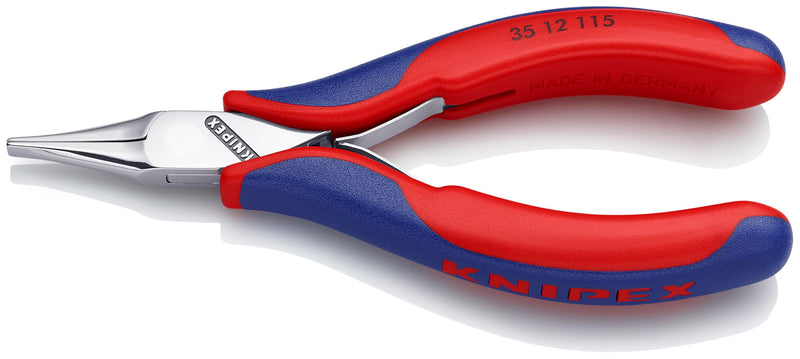 KNIPEX - 35 12 115 Tools - Electronics Pliers With Flat Tips, Multi-Component (3512115), 4.5