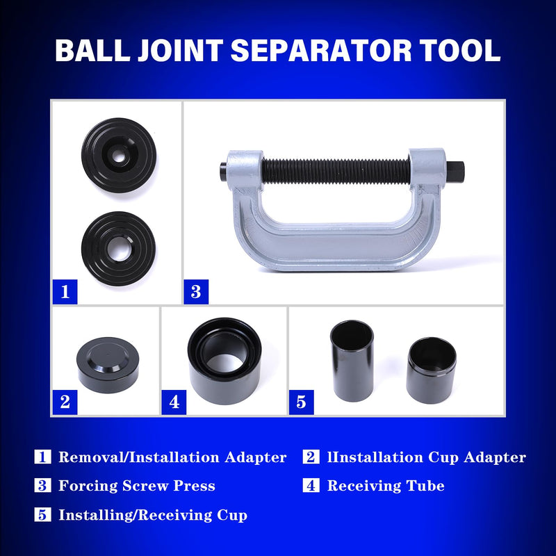 Ball Joint Removal Tool Kit,10PC Ball Joint Press Kit for Most 2WD 4WD Cars and Light Trucks(Blue) blue