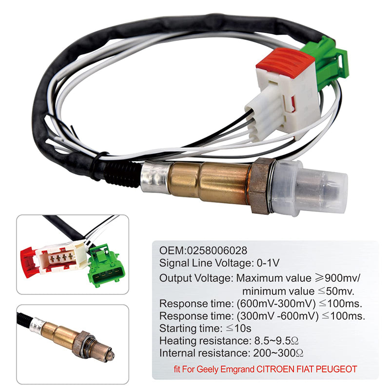 ARTILAURA 2-1/16" 52mm Air/Fuel Ratio Gauge LED Digital Display with Narrowband O2 Oxygen Sensor Car Gauge for 12V Car