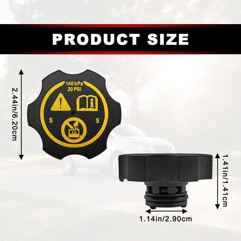 Universal Coolant Reservoir Cap Compatible with Chevy GMC Buck Cadilac -Silverado 1500 2500 3500 Express Avalanche Suburban Captiva Cavalier Equinox Malibu Savana Sierra Yukon