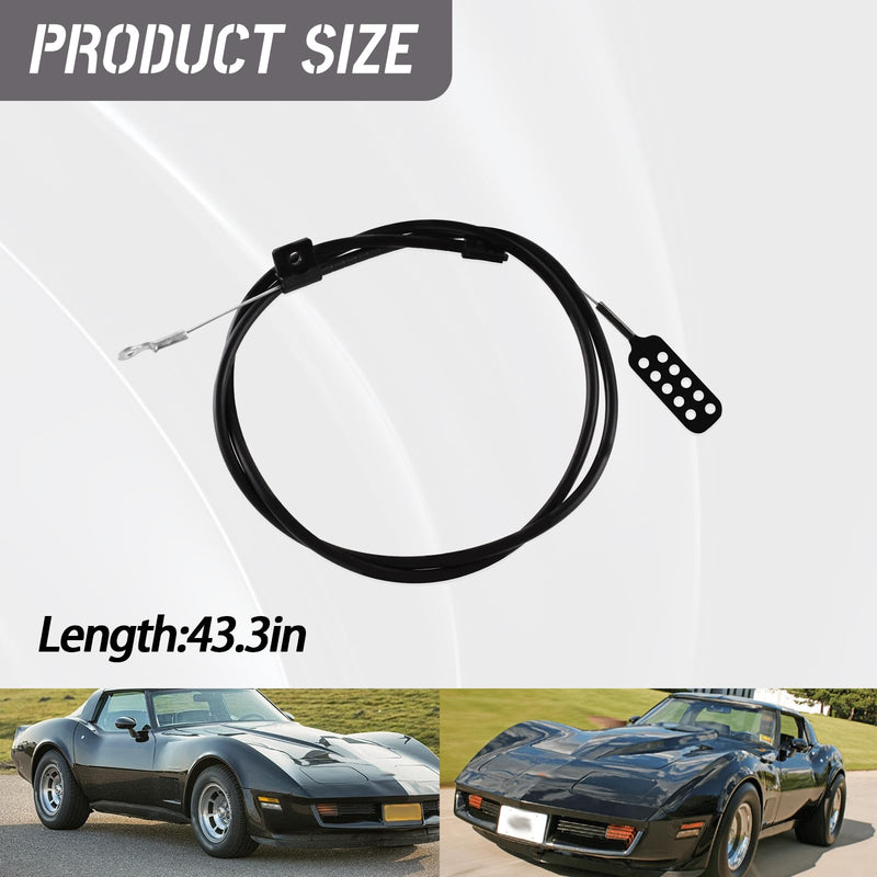 For 1978 1979 1980 1981 1982 Chev-rolet C3 Corvette Hood Release Cable Lateral Cable Latch to Latch (P/N41787)