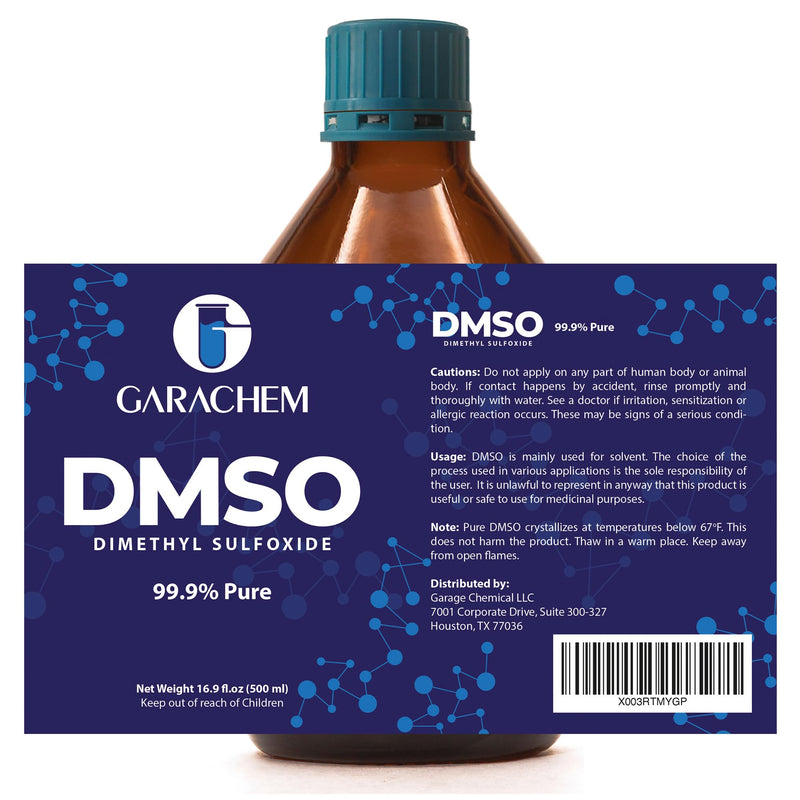 Pure DMSO in a Glass Bottle, Pure Liquid Dimethyl Sulfoxide 16.9 OZ, Non-Diluted, Low Odor