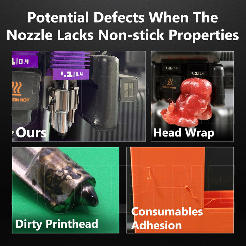 2PK MPVD Hotend 0.4mm for Bambu Lab X2D/P2S H2/A1 Series Nozzle Upgrade Nano-Coating Anti-Stick Filament High Hardness 2800HV for Bambu lab X2D P2S Nozzle Bambu Lab H2S Hotend 2 PK 0.4mm Hotend Kit For X2D/P2S/H2D/H2C/H2S/A1/A1mini
