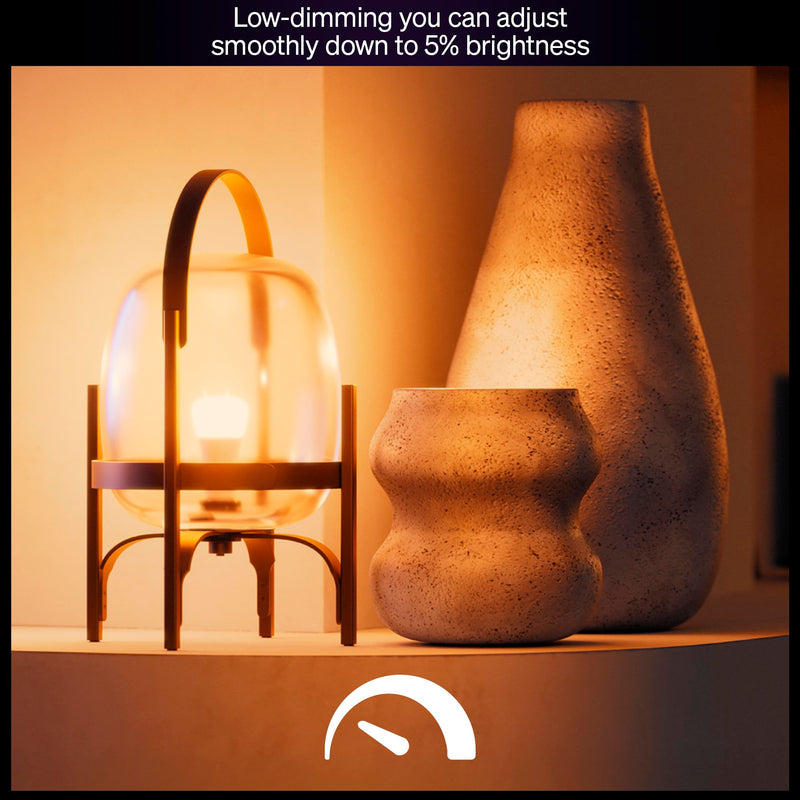 Philips Hue Smart LED A19 Bulb 2-Pack, Warm White Light 2700K, E26 Base, 10.5W, 1100 Lumens, Dimmable LED Bulbs, Works with Alexa, Google Assistant, and Apple Home