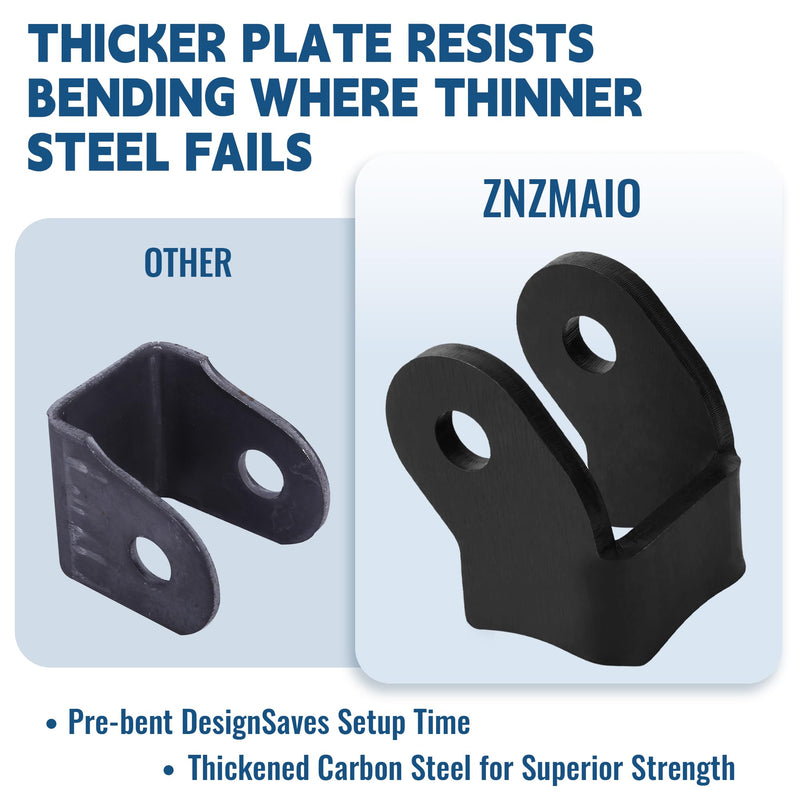 2-Piece Set Heavy Duty Shock Mounts ,Shock Brackets for Off-Road Trailers, Thick Welded