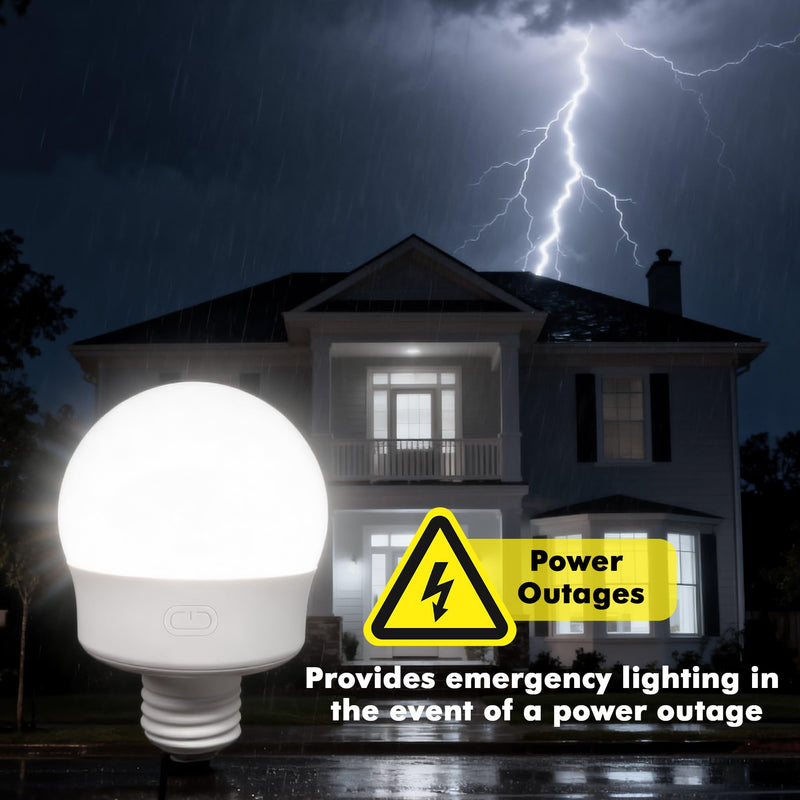 Rechargeable Battery Operated Light Bulbs, E26 Socket (Magnetic Detachable) Light Bulb for Lamps with Remote Control Dimmable＆Timer, Puck Emergency Lamp for Non-Hardwired Wall Sconce (Pack of 4) 4 Pack