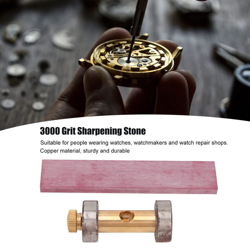 3000 Grit Sharpening Stone Set, Watch Screwdriver Sharpener, Sharpening Guide Grinding Tool for Convenient Wristwatch Repair