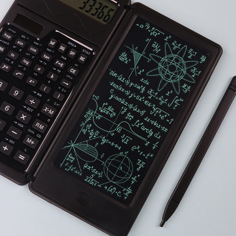 Scientific Calculators for Students with Drawing Pad & Pen, Calculator with Notepad, Desktop Small Pocket Calculator for Office, Middle, High School & College