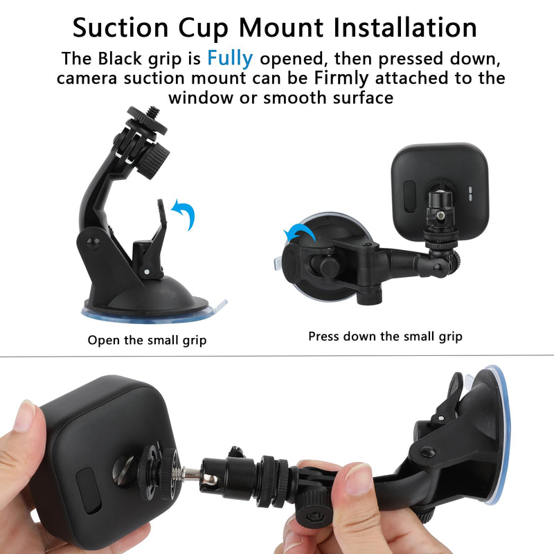 Suction Cup Mount Compatible with Blink Outdoor 4 Blink Outdoor 3rd Gen, Blink Mini 2, Blink Mini, Security Camera Suction Cup Mount, Camera Window Mount, No Tools, 2 Pack