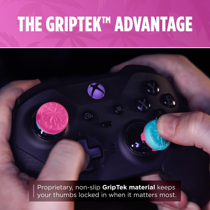 KontrolFreek Action Adventure Performance Thumbsticks – Heist Edition for Xbox One & Xbox Series X|S Controller | Pink/Blue