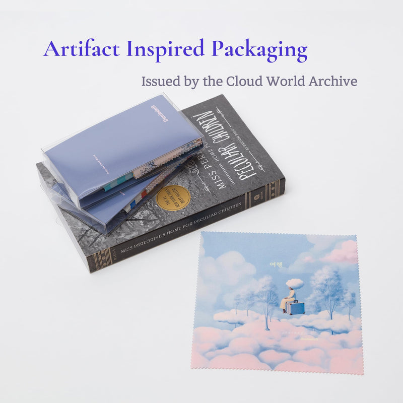 Artistic Microfiber Cleaning Cloth (2-Pack) – Cloud Wonderland Series 01: Suitcase (Journey) Journey