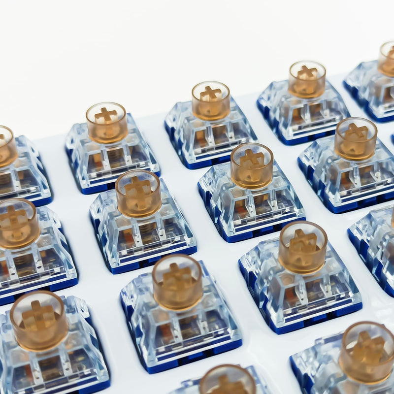 Silent Tactile Switches,Kailh Box Deep-Sea Silent Whale Switches for Mechanical Keyboard,3-Pin 45gf Tactile/Dustproof/Long Life Switches（Silent Whale,36Pcs） 36pcs