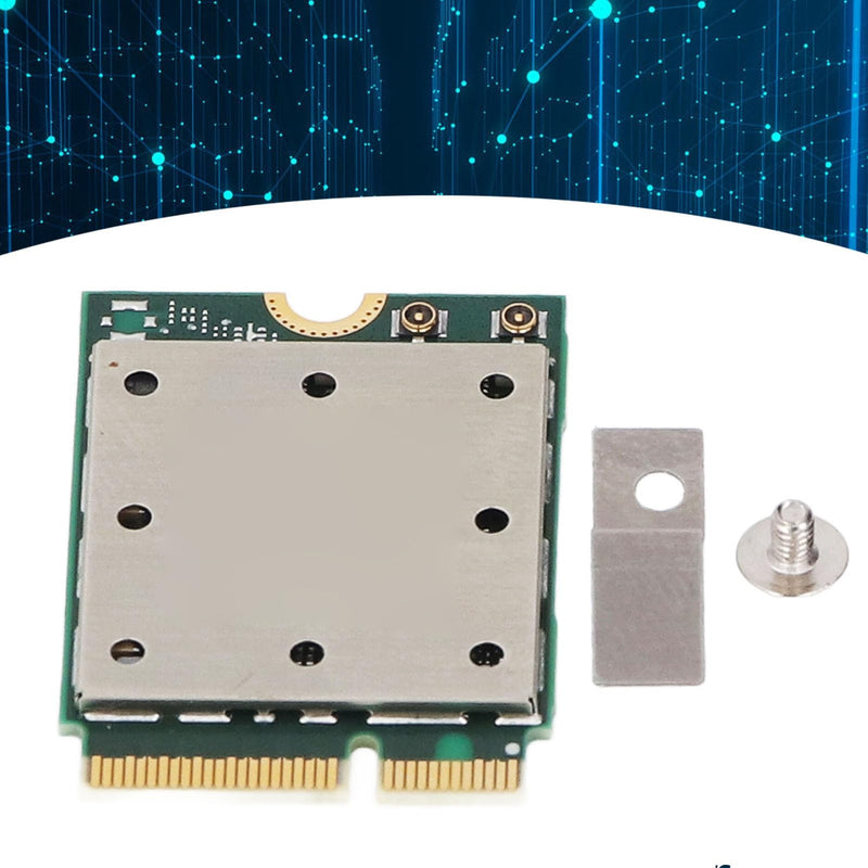 Wire Less Network Card Module, QCNCM865 Wire Less Card 2.4G 5G 6Ghz Triple Band M.2 Bluetooth 5.3 WiFi7 5.8Gbps Wire Less Network Adapter Card Module for 11