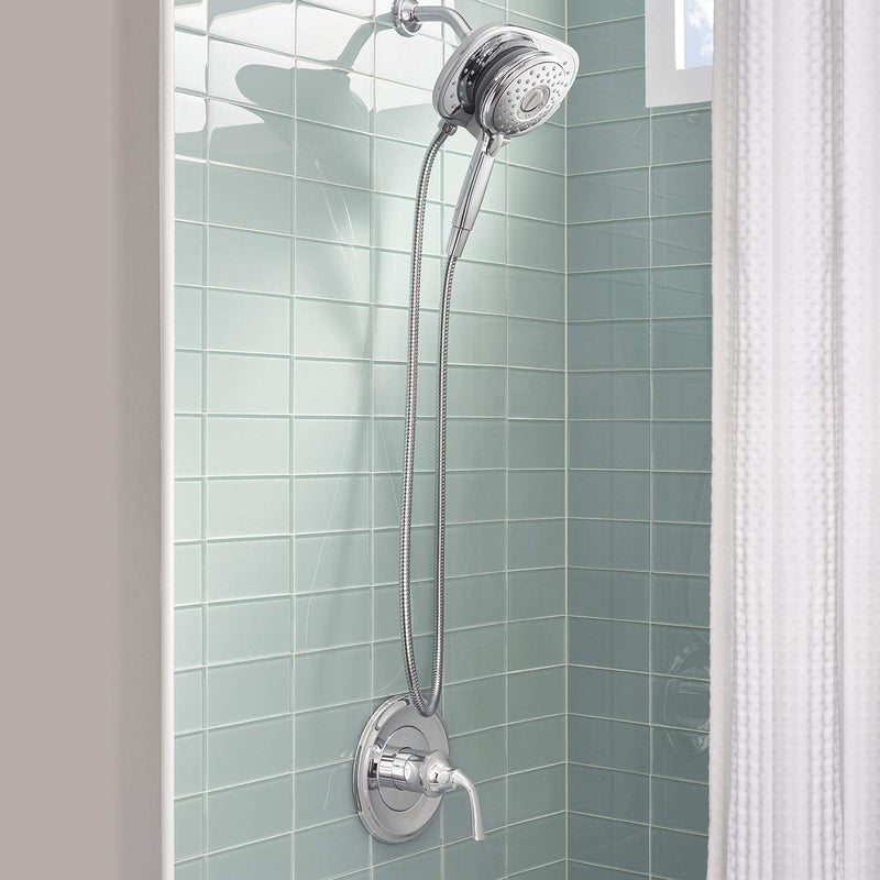 American Standard 1660240.002 Wall Mount Standard Shower Head Arm and Flange, Polished Chrome