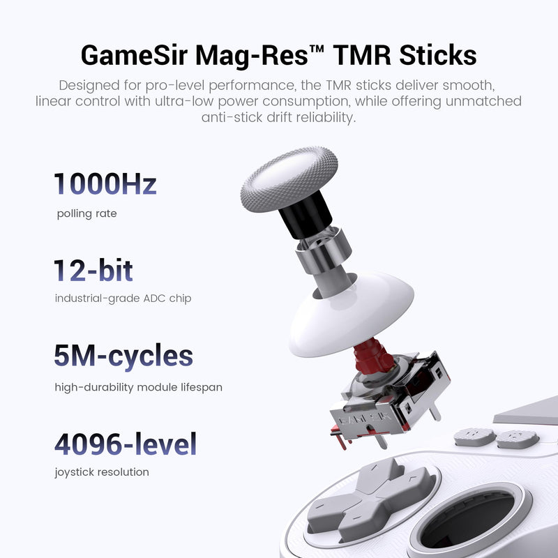 GameSir Tarantula Pro Wired Controller for Xbox/PC/Steam | 1000Hz Polling Rate on PC, TMR Sticks, Hall Effect Analog/Micro Switch, 9 Remappable Programmable Buttons, 3.5mm audio