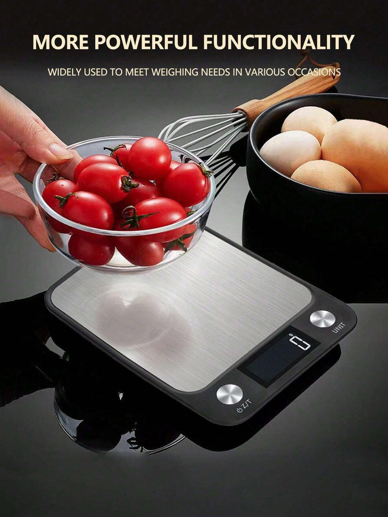 Digital Kitchen Scale, Food Scale for Bakers, Candle and Soap Making | Baking Scale for Precise Weight Measuring | Stainless Steel Large Platform Weighs up to 15kg
