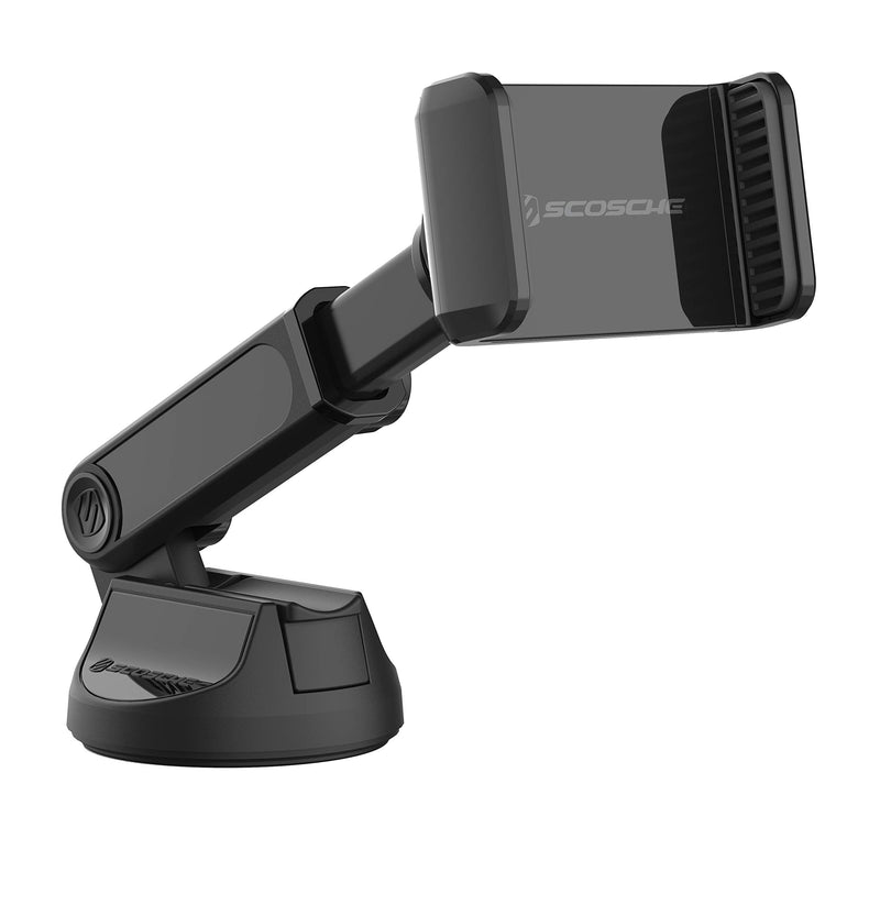 Scosche UH4WDEX2-SP Extendo Mount Car Phone Holder Windshield/Dashboard | StickGrip Base | Telescoping Adjustable Arm | Black (Pack of 2)