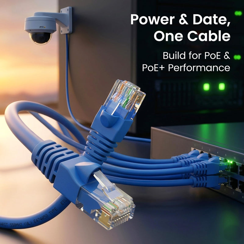 GEARit Cat 6 Ethernet Cable Pack - 20-Pack 3 ft Cat6 Ethernet Patch Cables | RJ45 Network Patch Cable, 10 Gbps Snagless Gold-Plated Connectors - Ethernet Cable Cat 6 for PC, TV, Router - Blue 3 Feet