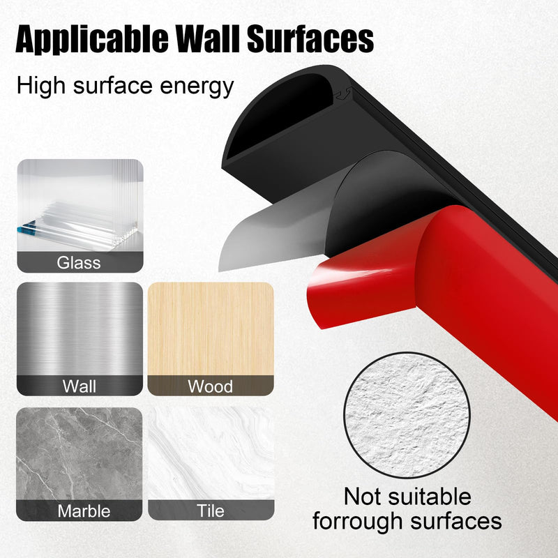Wall Cord Hider,Flexible Self-Adhesive Wire Cover,Black,Large -118inch | Flexible Self-Adhesive, Wire Cover, With Tools,Side-Open Cable Raceway, For Mounted TV, Home Theater & Office Black Large -118inch