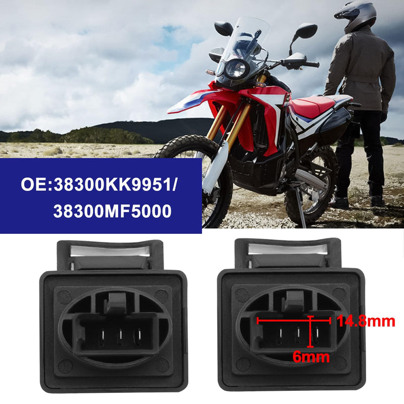 2Pcs LED Indicator Flasher Relay 3 Pin Compatible with Honda CRF300L VTR1000F Fast Flash Fix 38300KK9951 Motorcycle LED Turn Signal Accessories
