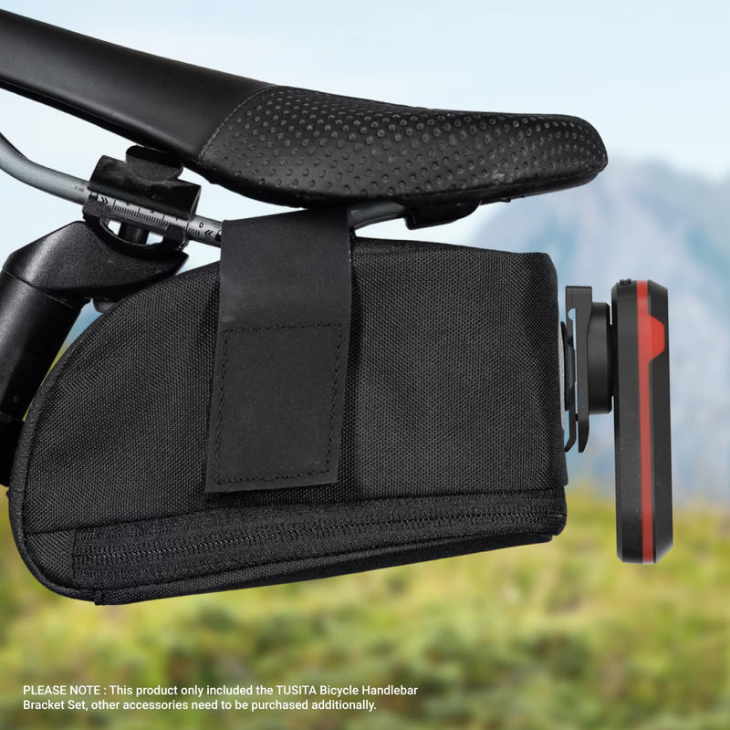 TUSITA Cycling Saddle Bag Clip Mount (Small Slot) Compatible with Garmin Varia RTL515, RTL510, RVR315 Small Slot