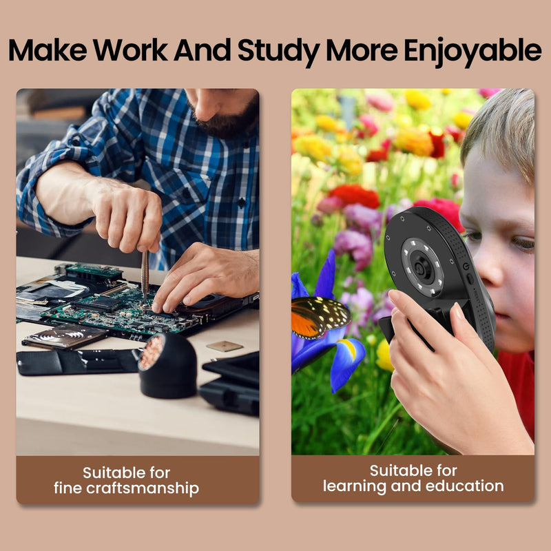 IMICHI Coin Digital Microscope HD 2.8-inch Screen, 32G Storage 500X Magnification, 3-Hour Battery Life, Easy Carry-Ideal for Coin Collectors and Nature Enthusiasts