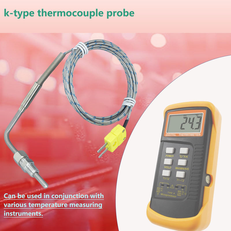 K-Type thermocouple Probe 1/8 NPT Thread Compression Adjustable Length Temperature Detection Range -100 °F to 2200 °F