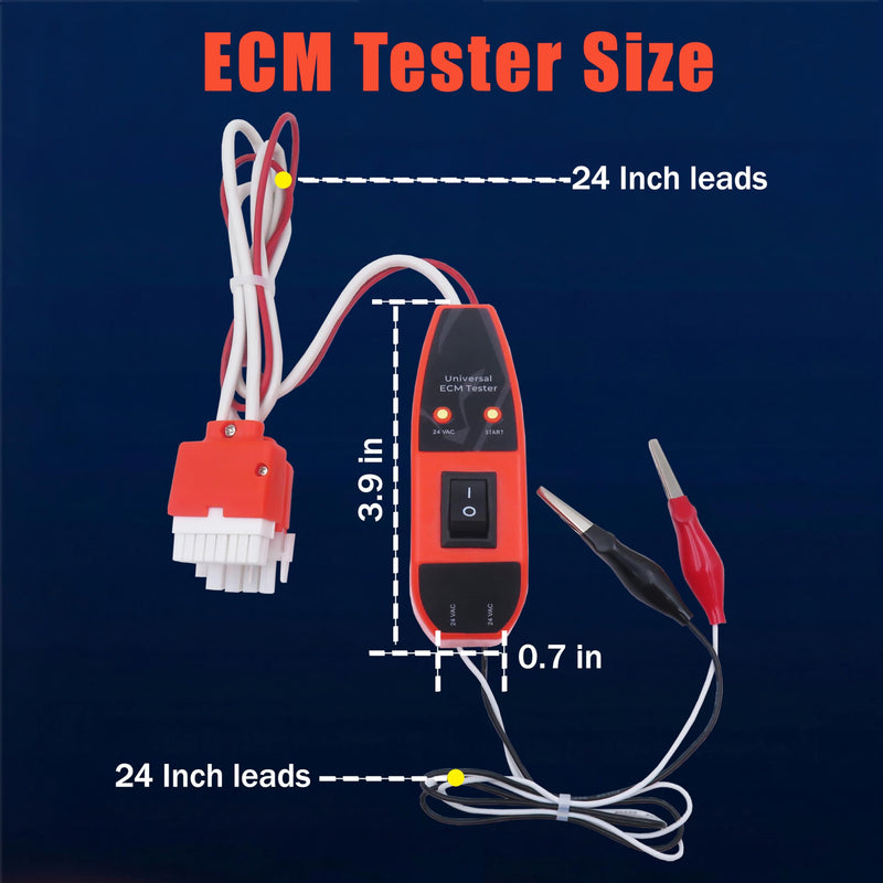 Universal ECM Motor Tester for HVAC, Advanced Diagnostic Tool for Electronically Commutated Motors, Compatible with GE, Emerson, Regal Rexnord, Genteq, York, Carrier, Trane, Lennox