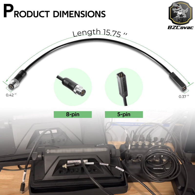 720074-12 AS EC QDE Ethernet Dongle Adapter Cable for Humminbird Helix Fish Finders 1 pcs