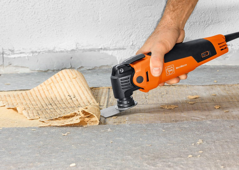 Fein Rigid Scraper Blade for MultiMaster Tools - Efficient Removal of Paint, Tile Adhesive Residue, Carpet and Underseal, Short Version, Starlock Mount - 63903226210