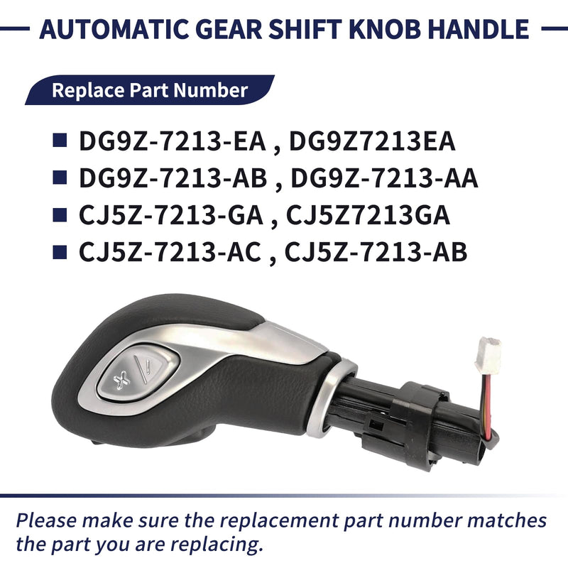 Automatic Gear Shift Knob Handle with Button DG9Z-7213-EA for Ford Fusion 2013-2016 / Escape 2013-2016 / Transit 2015-2019 / Transit Connect 2018-2023 Gear Shifter Lever Selector (Matte) Matte
