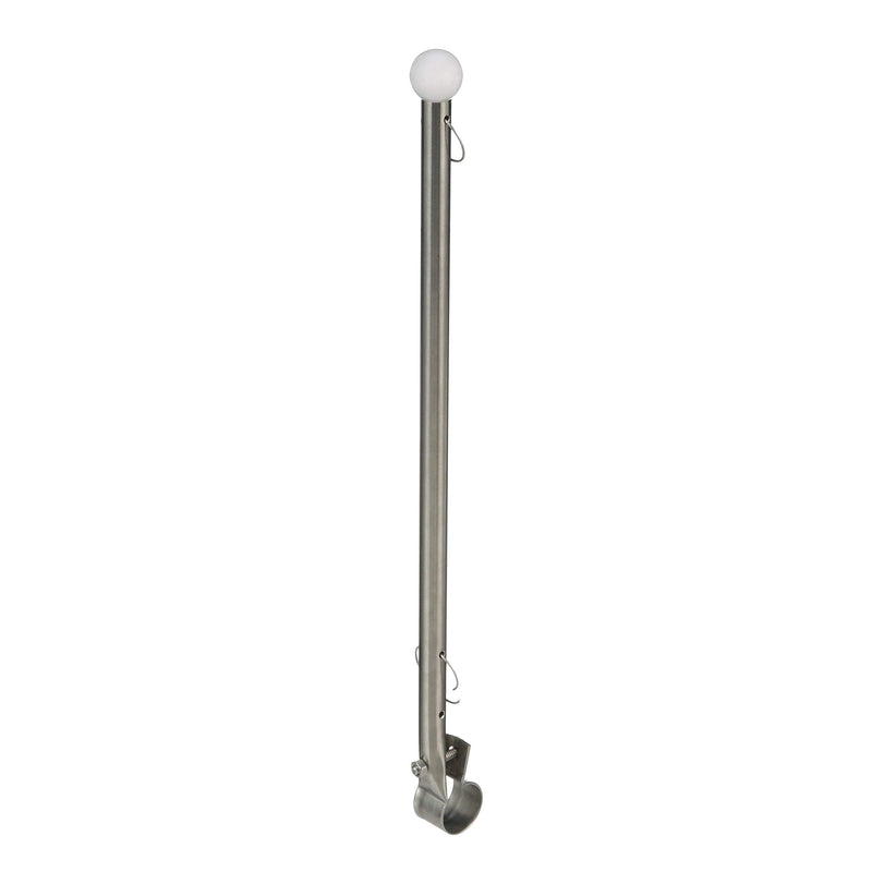 Seachoice Heavy Duty Flag Pole Clamp, Stainless Steel, 7/8 in.