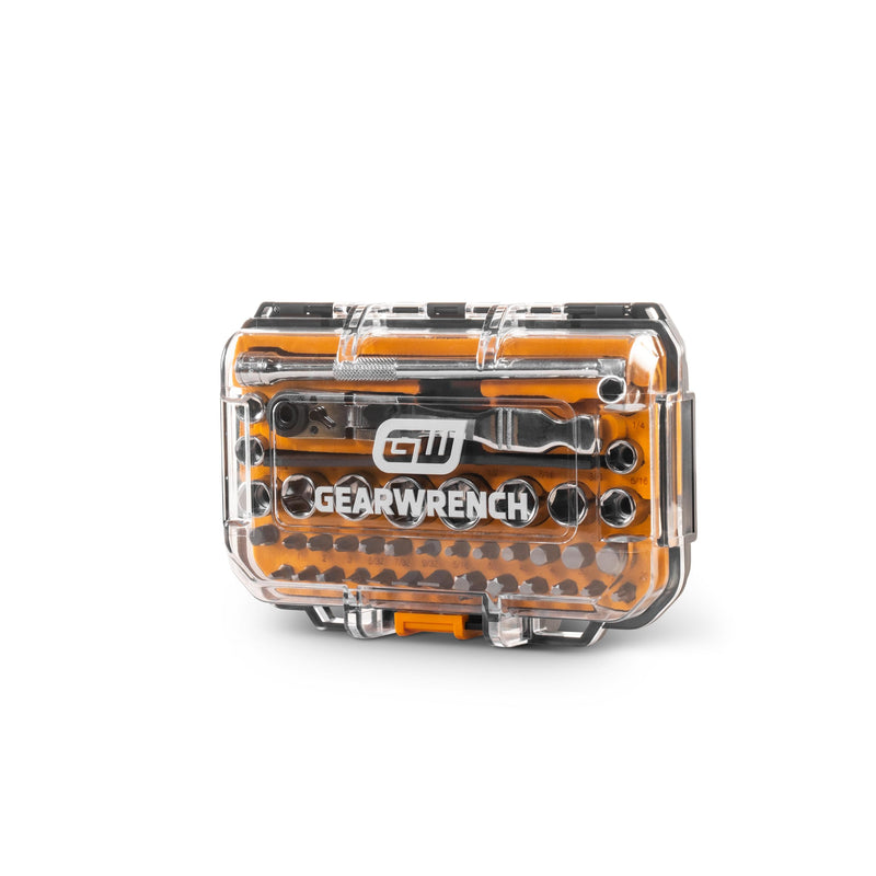 GEARWRENCH 41 Piece 1/4" Drive Ratchet MicroDriver Set | GWMBS41 41 count (Pack of 1)