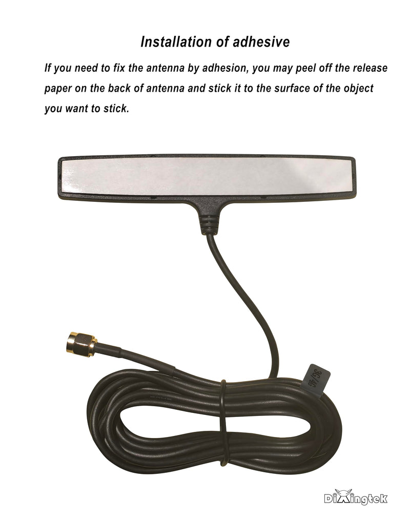 Outdoor 10ft Adhesive GSM 3G 4G SMA Antenna, Compatible with Cellular Camera Router Network Card IP Camera Video Hunting Game Camera Security Camera Waterproof T-Shaped 4G Antenna