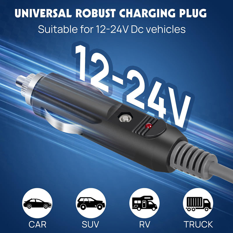 Starlink Mini Car Adapter - 12V~24V DC Power Cable with Adapter for Starlink Mini - Compact & Stable Starlink Mini 12v Adapter for Car, RV, Camping, and Off-Grid Use