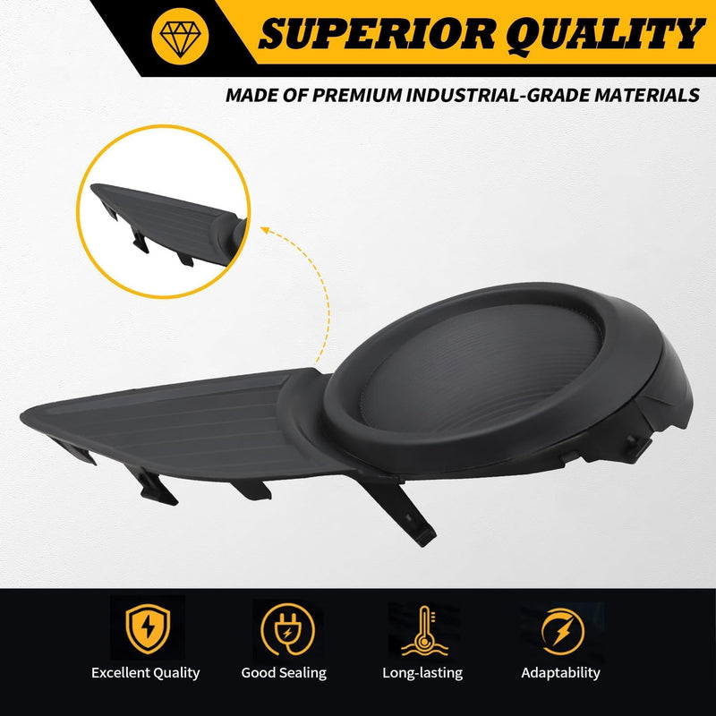 2Pcs Front Bumper Fog Light Bezel Cover Compatible with Sienna Base LE Limited SE XLE 2011-2017 5212708020 TO1039169 5212808020 TO1038169