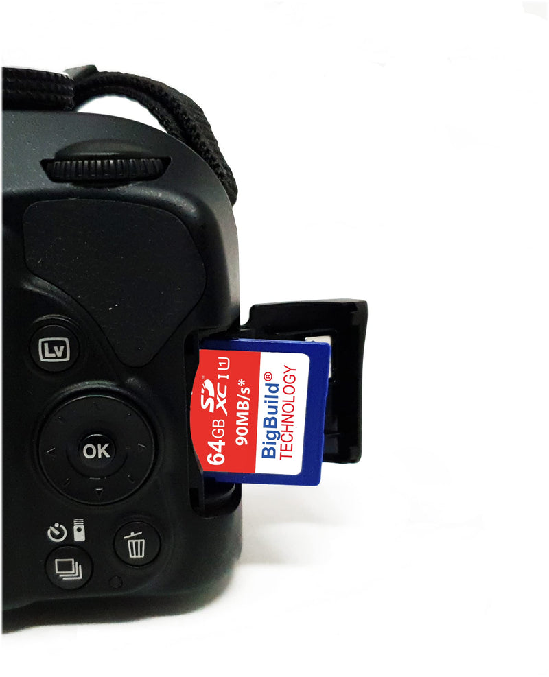 64GB Ultra Fast SDXC 90MB/s Memory Card Compatible with Sony Cyber-Shot DSC W800, W830, WX220B, WX350, WX500 Camera Blue / Size: 64GB