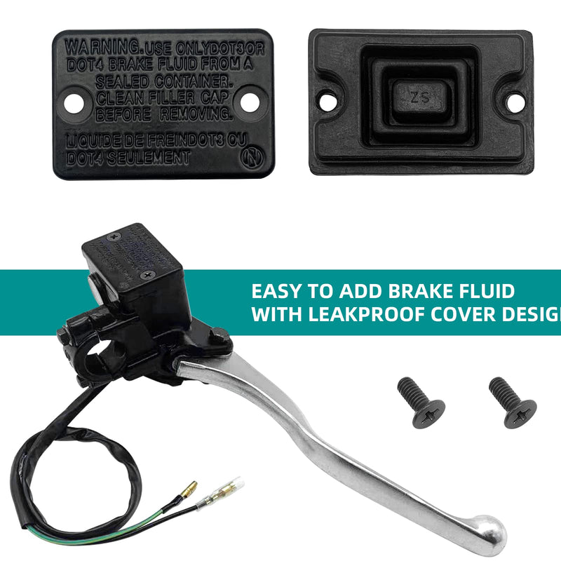 Front Right Brake Master Cylinder for Kawasaki Prairie 300 360 400 700 Bayou 300 Brute Force 650 Lakota 300 Mojave 250 KVF300 KVF360 KVF400 KVF700 KLF300 KVF650 KFX700 KEF300 KSF250