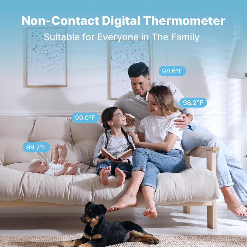 FDK Ear Thermometer for Adults and Kids, Digital Accurate Ear and Forehead Thermometer Medical Grade with Fever Alarm, 1 Second Fast Reading LED Clear Display Silent Mode