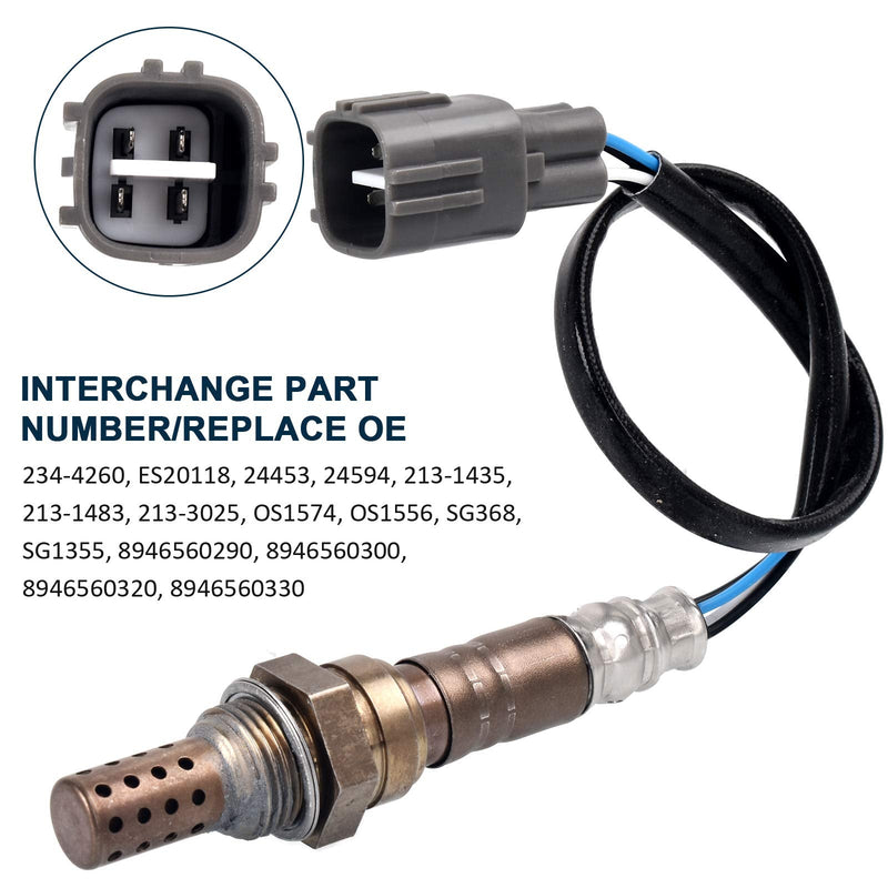 Nifeida 234-4260 Oxygen Sensor Downstream O2 Sensor SG368 Replacement for Toyota Camry 4Runner Tundra Venza Avalon FJ Cruiser Tacoma,Compatible with Lexus ES350 GX460 GX470 LX570 2003-2018