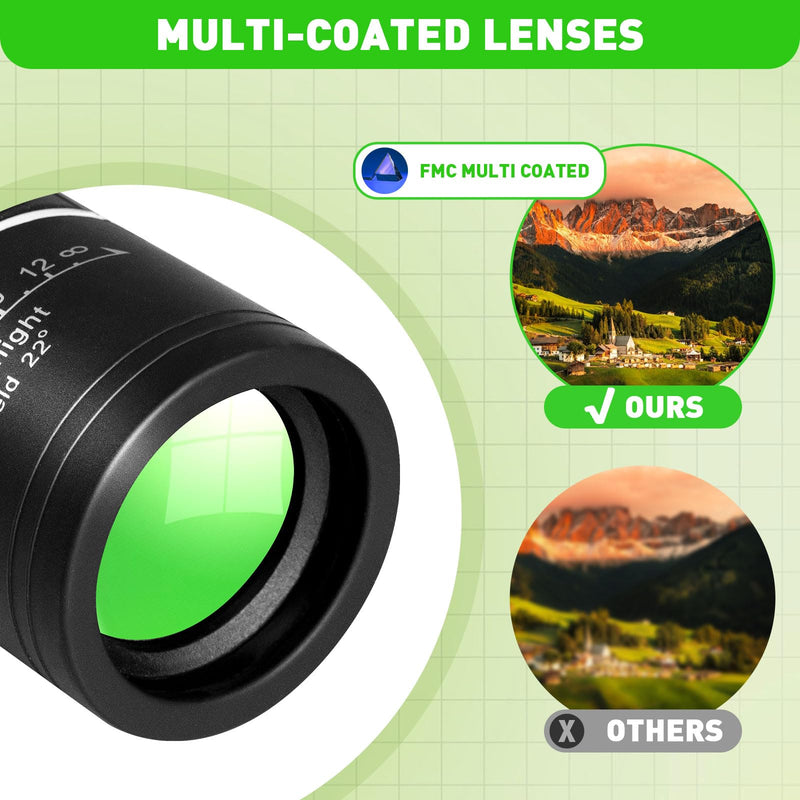  [AUSTRALIA] - Monocular Telescope, Upgrade 40 x 60 Portable Telescope, Monoculars for Adults High Powered, Suit Stargazing, Hunting, Bird Watching, Hiking Travel, Camping, Black