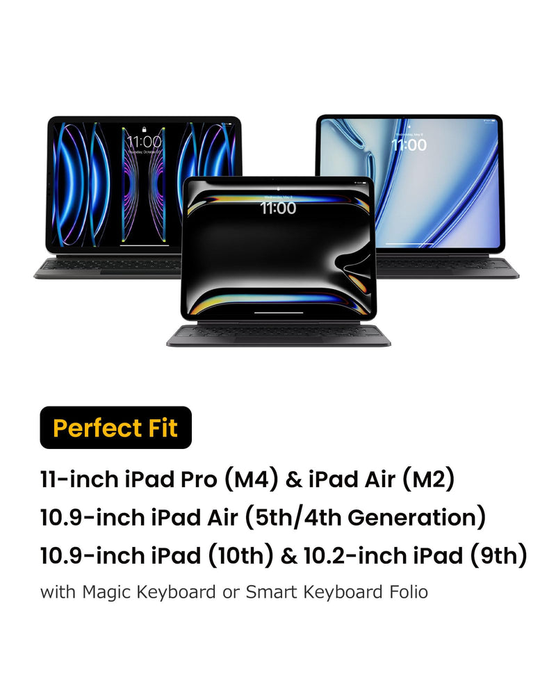 tomtoc 360 Protective Tablet Sleeve for iPad Pro 11-inch (M4), iPad Air 11-inch (M2) 2024, iPad Pro 11-in (4th/3rd/2nd/1st Gen) with Magic Keyboard/Smart Keyboard Folio, Water-Resistant iPad Case Navy Blue 11-inch for iPad Pro/Air