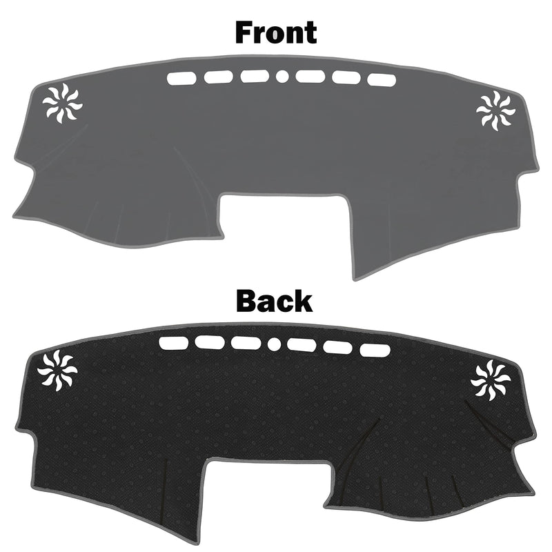 SENSHINE for Toyota Camry Accessories 2007-2011 Dashboard Cover Center Console Cover Dash Mat Carpet Protector Sunshield Cover Custom Fit, All Gray