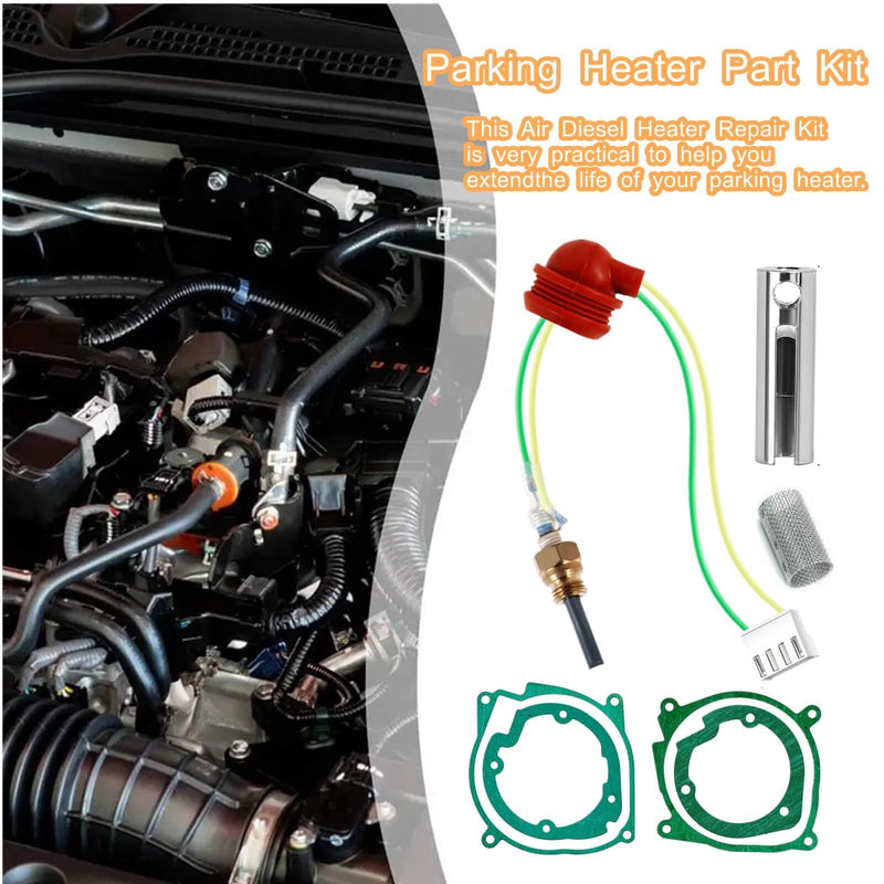 12V Air Diesel Parking Heater Part Kit Glow Plug,Fit for 5000W 8000WEberspacher Espar Airtronic Heater D2 D4 D4S 252069011300 & Removal Fitting Tool