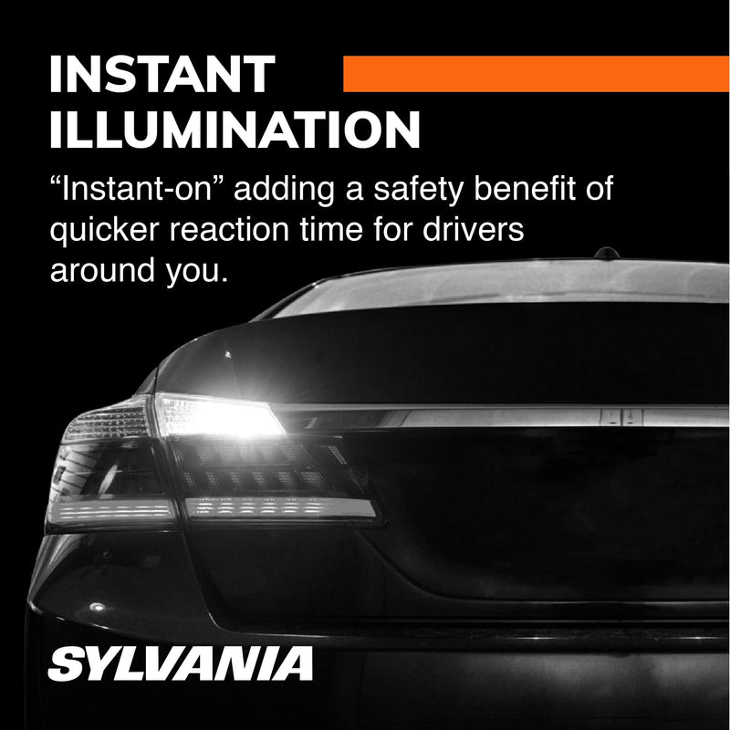 SYLVANIA - 7443 SilverStar Mini Bulb - Brighter and Whiter Light, Ideal for Daytime Running Lights (DRL) and Back-Up/Reverse Lights (Contains 2 Bulbs)