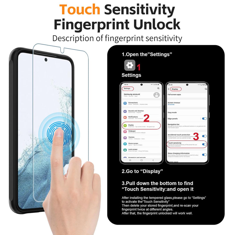 for Samsung Galaxy S23 Plus Case, [Compatible with Magsafe] [Screen Protector] Matte Translucent Slim Shockproof Case Military Grade Protection Phone Cover 6.6-inch, Black