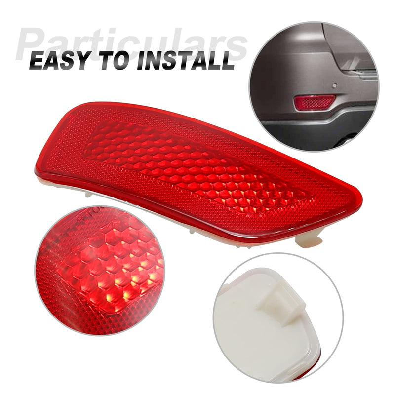 57010721AC Rear Bumper Trim Reflector Lights Replacement for Jeep Grand Cherokee Dodge Journey 2011-2021 Rear Left Side