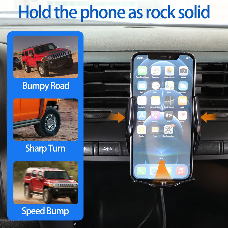 Car Phone Mount Compatible with Hummer H3 2005-2009, Center Console Air Outlet Cell Phone Holder, Handsfree Air Vent Phone Stand-Type E Type E