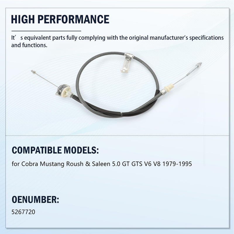 Adjustable Clutch Cable Double Hook Quadrant Kit for 1979-1995 Mustang 5.0 LX GT Steeda
